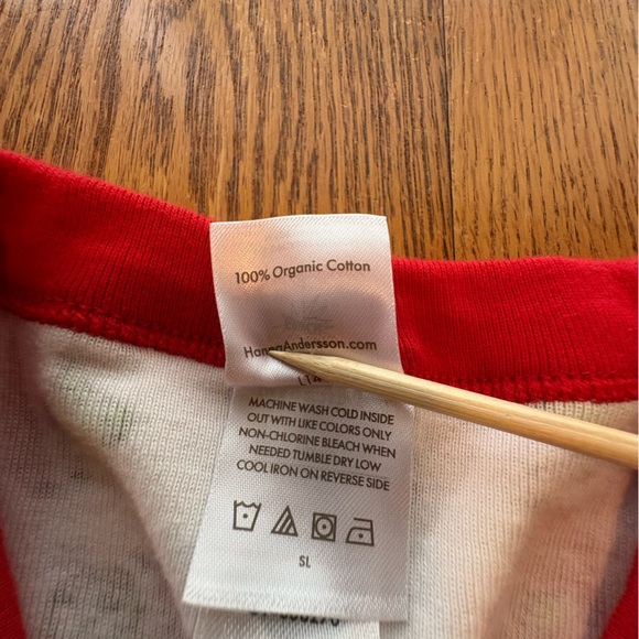 Hanna Andersson Grinch Stripe Organic Cotton Pajama Top Long John Adults M - Picture 5 of 7